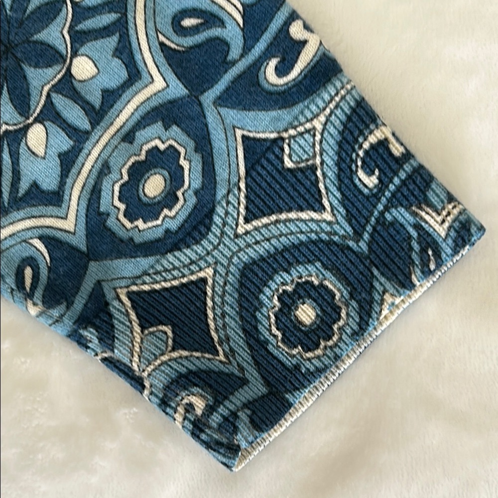 Talbots Blue Patterned Women's Top - Picture 6 of 10